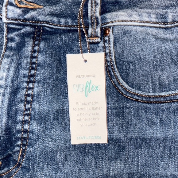 Maurices Blue Distressed Ankle Jeans - Picture 10 of 11